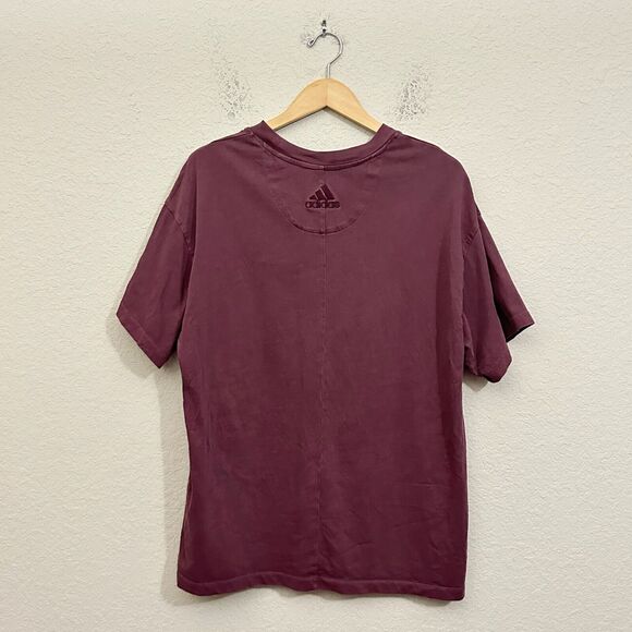 ADIDAS x DANIEL PATRICK x JAMES HARDEN T-Shirt Burgundy Short Sleeve Tee - Picture 2 of 10